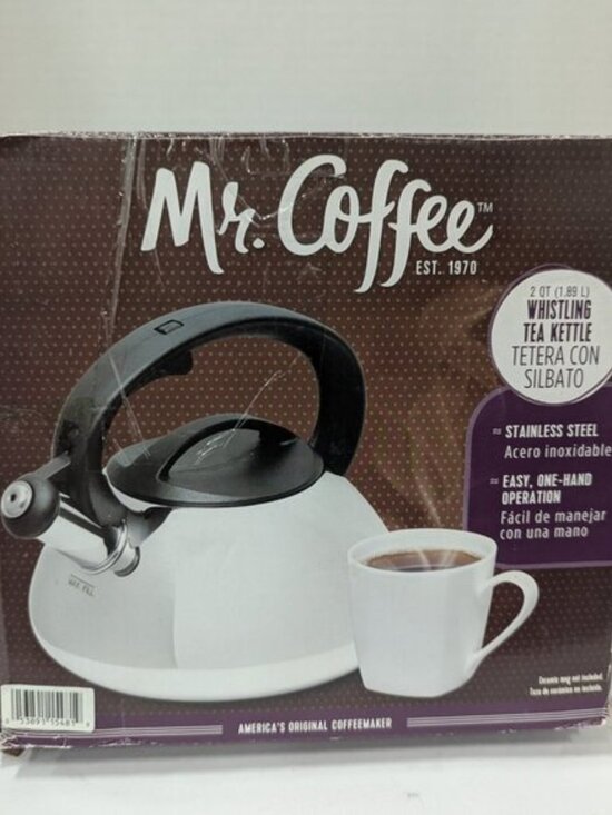 Mr. Coffee Other - Mr. Coffee Harpwell 2 Qt Stainless Steel Whistling Tea Kettle